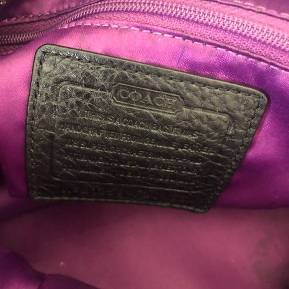 Coach Black Leather Shoulder Bag - Picture 8 of 9